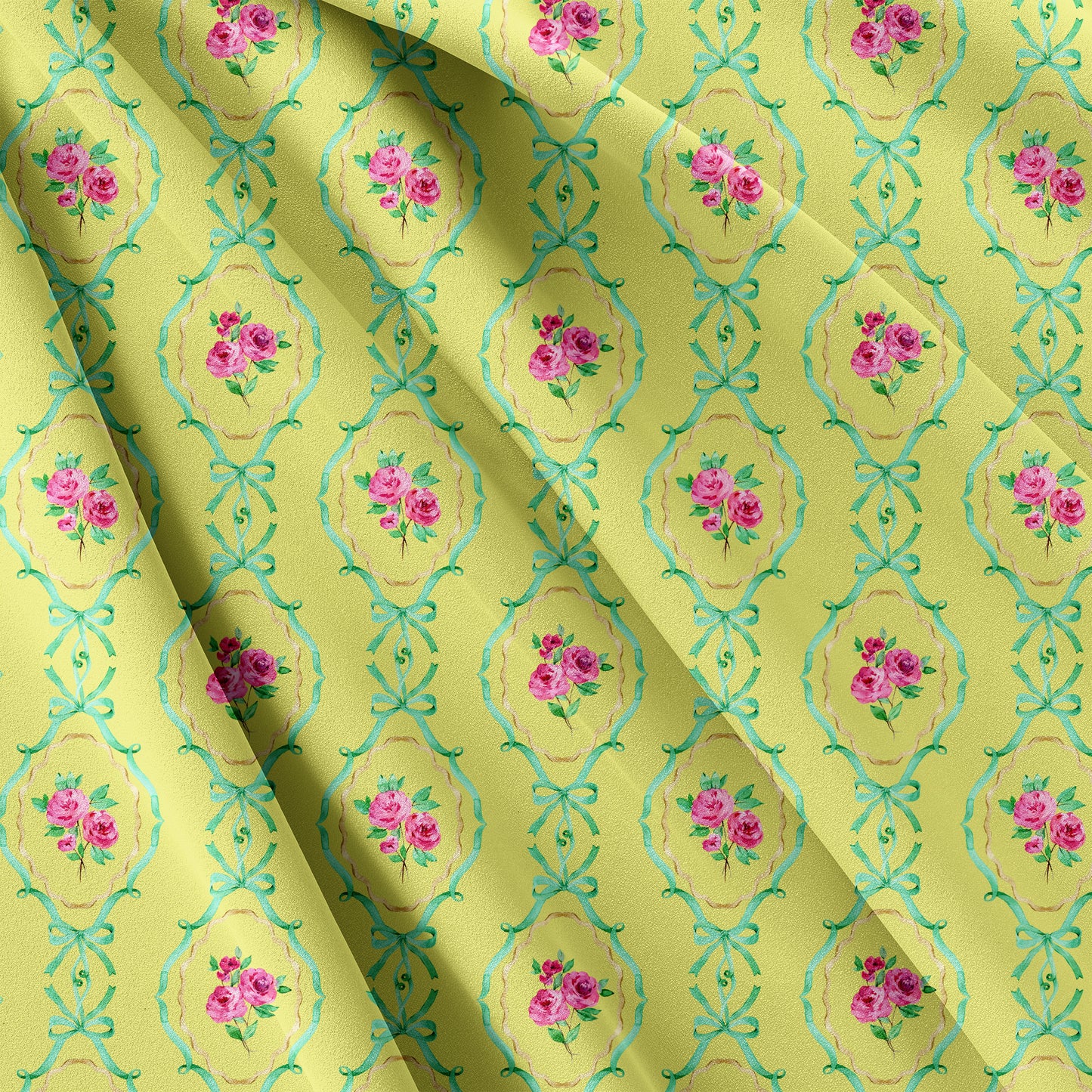 Rosy in yellow