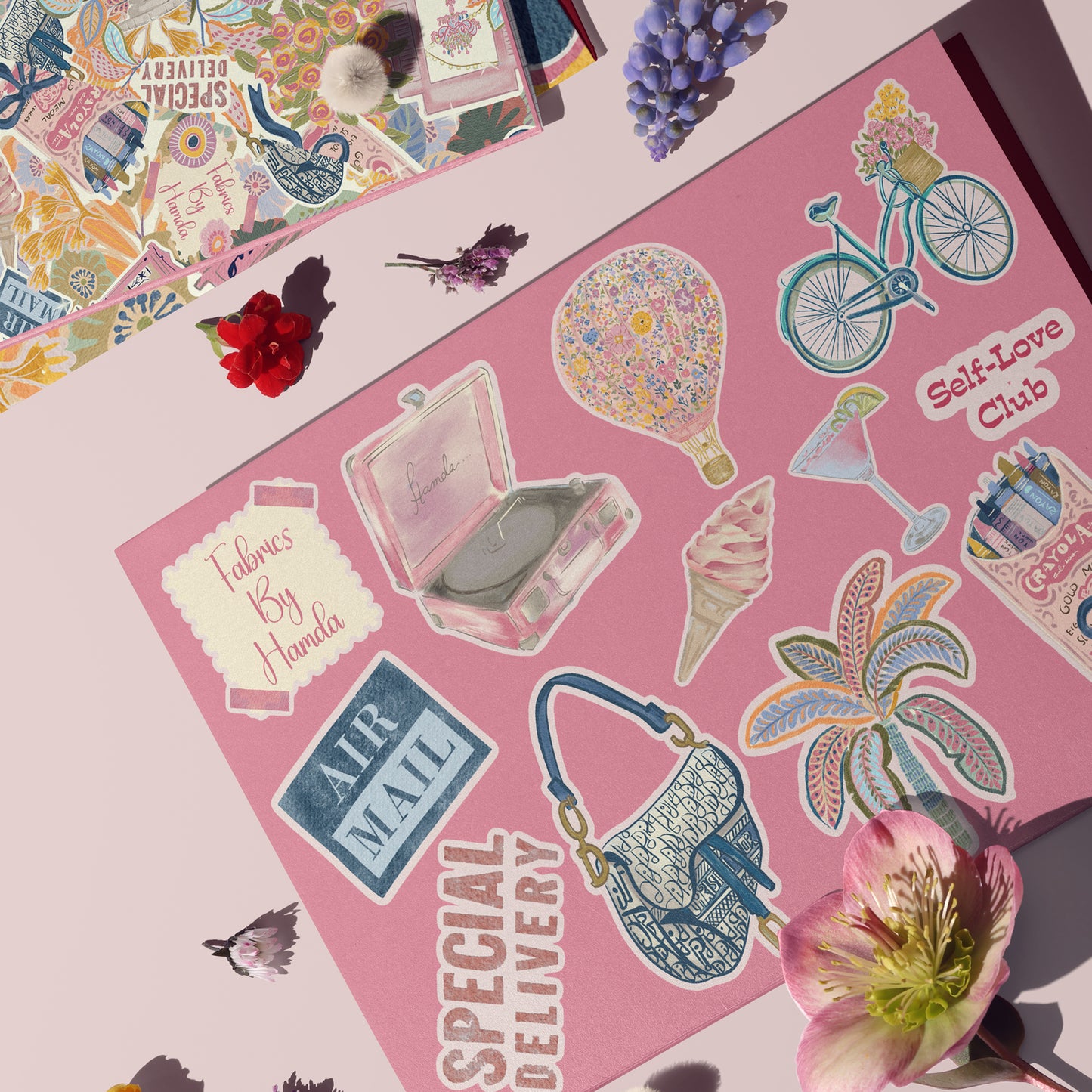 Self Love club - stickers sheet