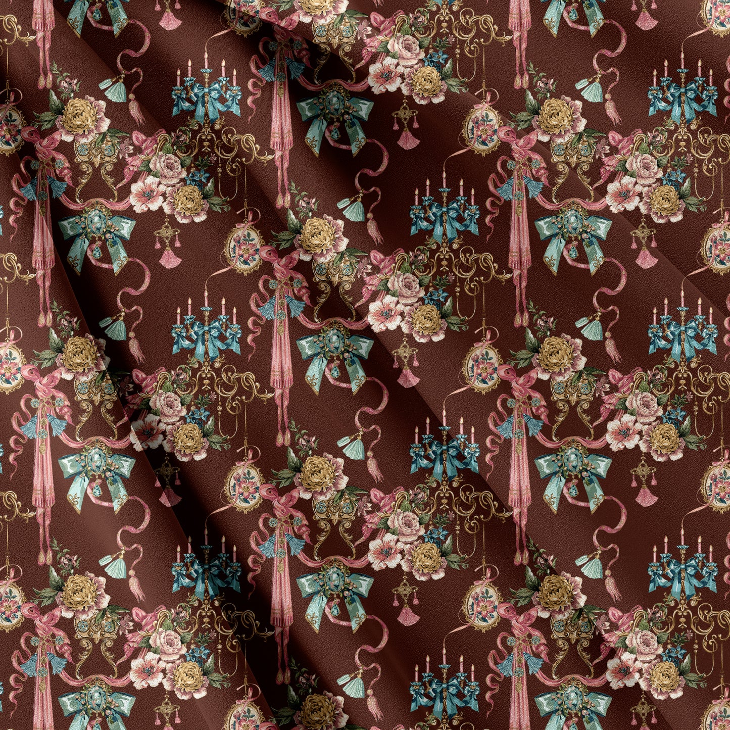 Ribbon Court in rich chocolate