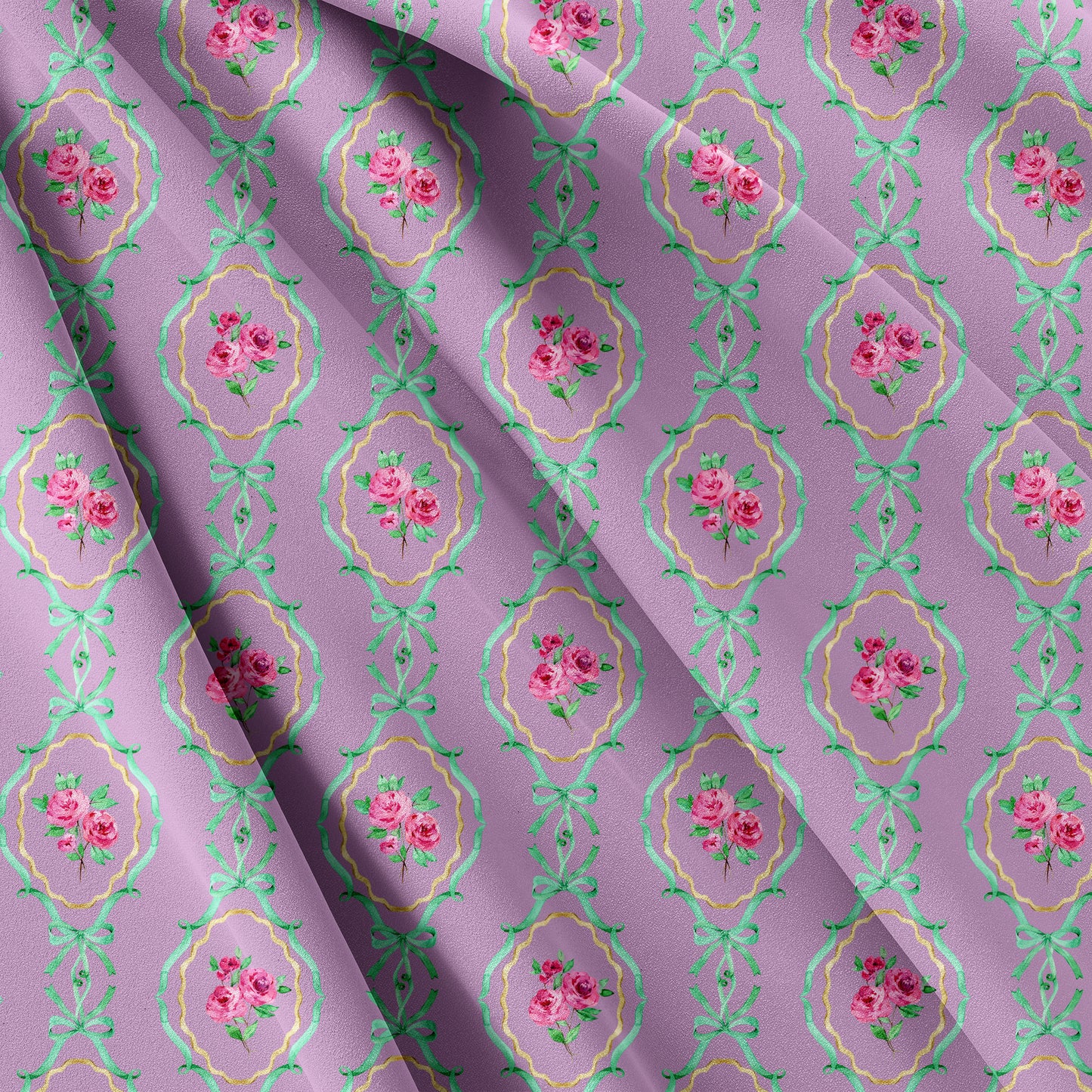 Rosy in soft violet