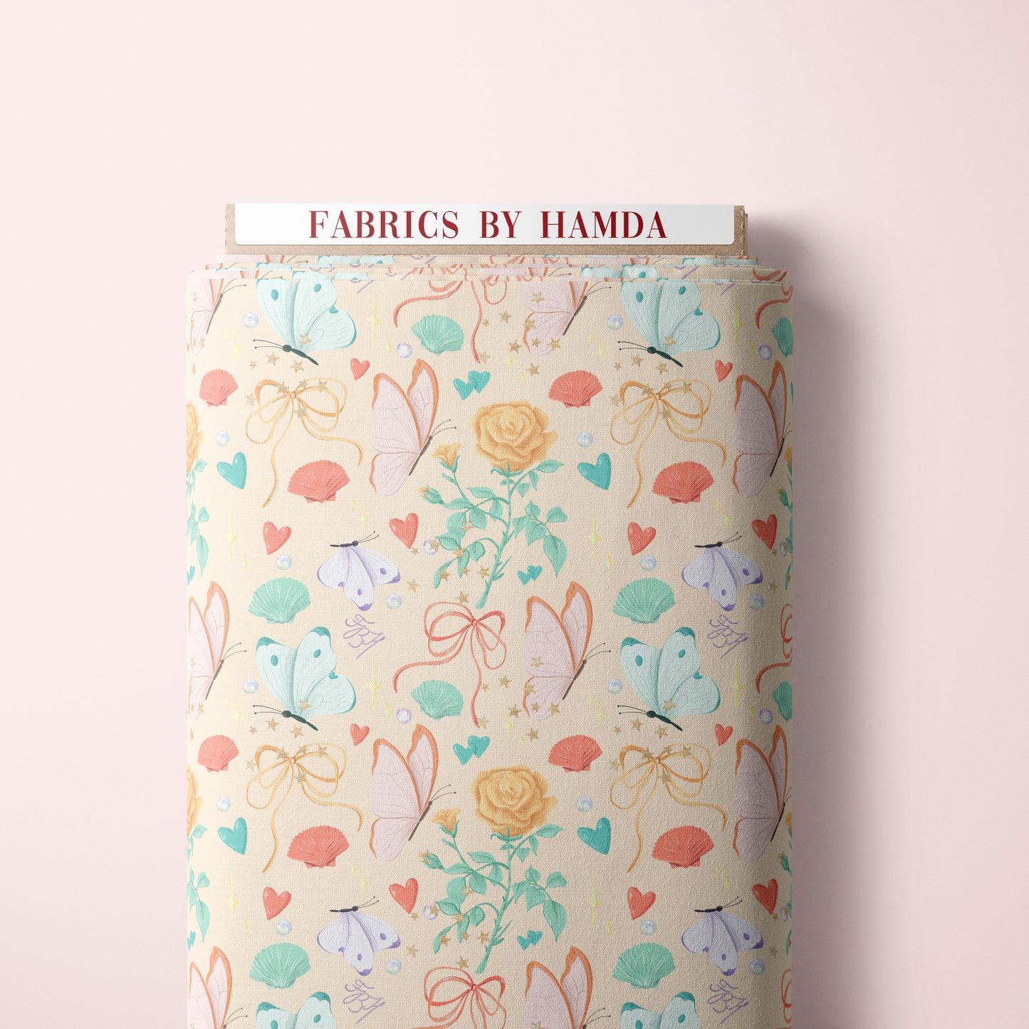 Butterflies & bows in yellow