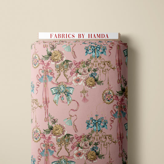 Ribbon Court in blush pink