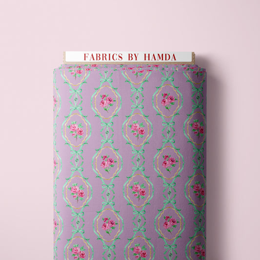 Rosy in soft violet