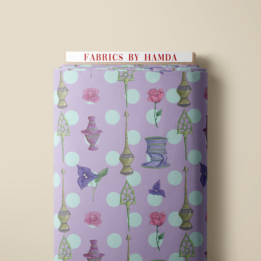 Merwad - purple polka dot