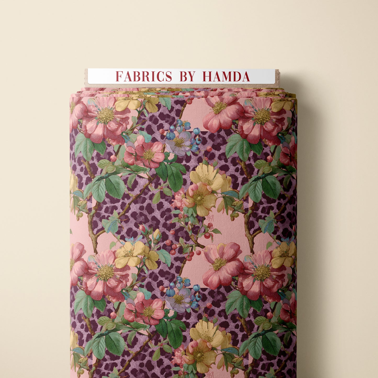Leopard & floral in pink