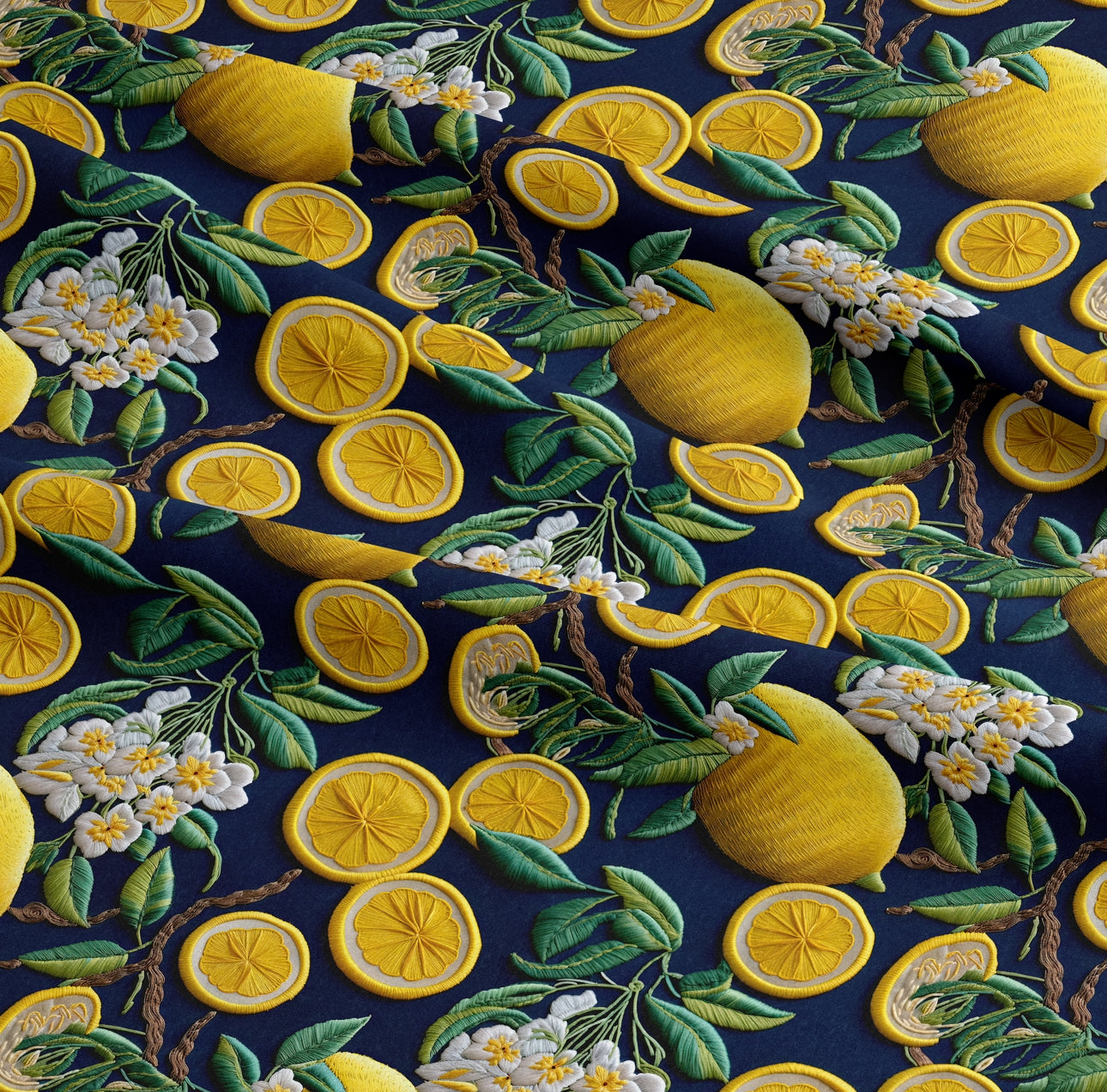 Lemon embroidery