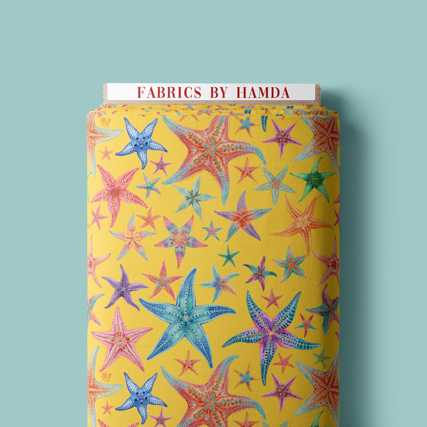 Starfish in yellow